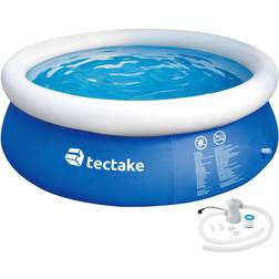 tectake Inflatable pool with filter Ã 300 x 76 cm swimming pool, outdoor swimming pool, inflatable swimming pool blue